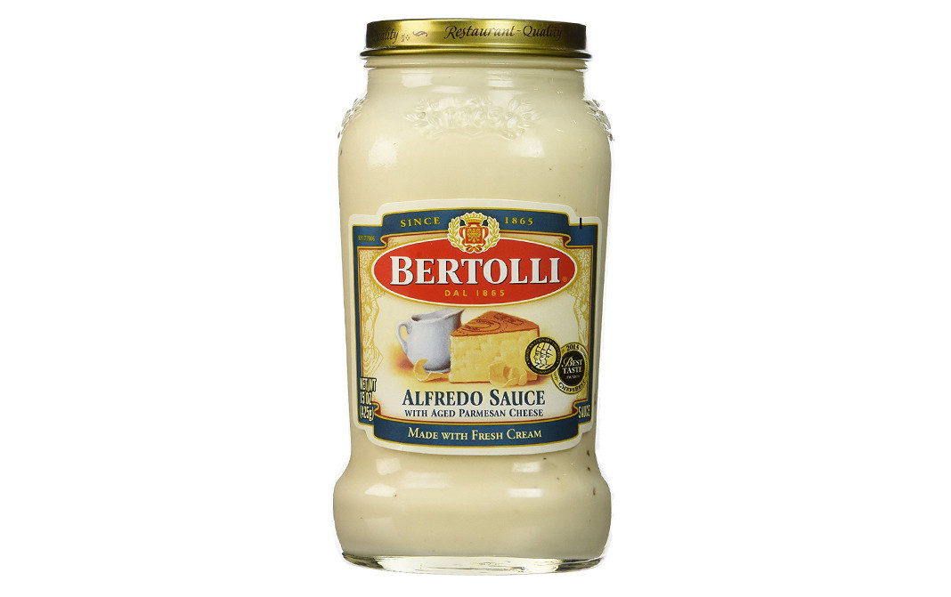 Bertolli Alfredo Sauce With Aged Parmesan Cheese   Glass Jar  425 grams